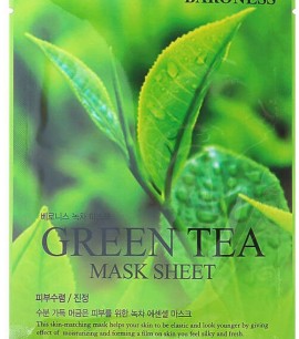 Baroness Маска-салфетка с экстрактом зеленого чая Green Tea Mask Sheet