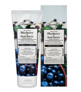 Grace Day Пенка для умывания с экстрактами черники Real Fresh Blueberry & Acai Berry Foam Cleanser