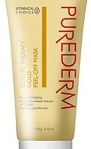 Purederm Маска-пленка с золотом Peel Off Mask Luxury Therapy Gold