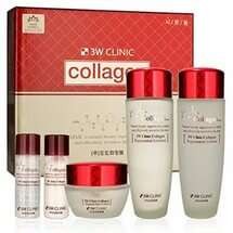 3W Clinic Лифтинг набор по уходу за лицом с коллагеном Collagen Skin Care 3 Items Set