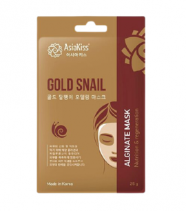 AsiaKiss Альгинатная маска с золотом и муцином улитки - Gold Snail Alginate Mask 25 гр