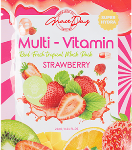 Grace Day Маска-салфетка с клубникой Multi-Vitamin Strawberry Mask Pack