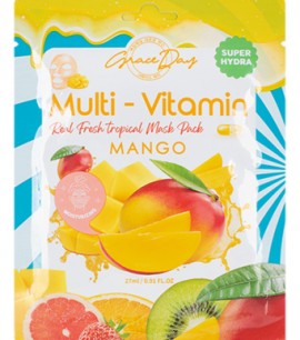 Grace Day Маска-салфетка с манго Multi-Vitamin Real Fresh Tropical Mask Pack Mango