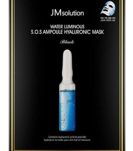 JMsolution Маска-салфетка с гиалуроновой кислотой Water Luminous S.O.S Ampoule Hyaluronic Mask Black