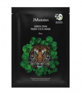 JMsolution Регенерирующая маска для лица с центеллой Green Dear Tiger Cica Mask