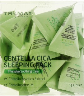 Trimay Комплект 20шт Успокаивающая ночная маска с центеллой Centella Cica Sleeping Pack