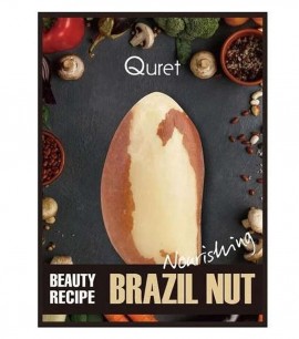 Quret Маска-салфетка питательная с орехом Beauty Recipe Mask Brazil Nut Nourishing