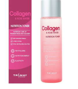Trimay Питательный тонер с коллагеном и экстрактом розы Collagen & Rose Water Nutrition Toner
