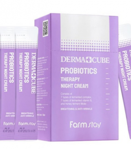 Farmstay Антивозрастной ночной крем с пробиотиками 4мл Dermacube Probiotics Therapy Night Cream