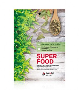 Eyenlip Маска-салфетка с экстрактом зеленого чая Super Food Green Tea Mask